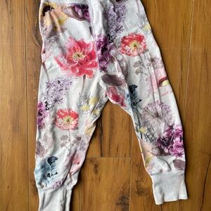 Molo Floral Print Kids Sweatpants - Multicolor